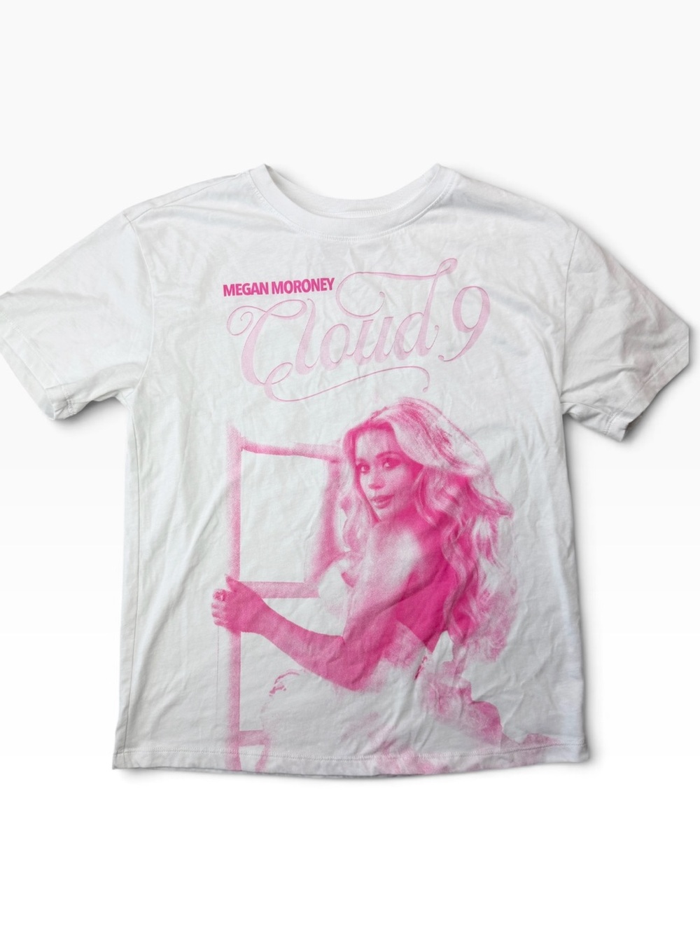 BRAND NEW Cloud 9 Graphic Tee - White with Pink Artwork